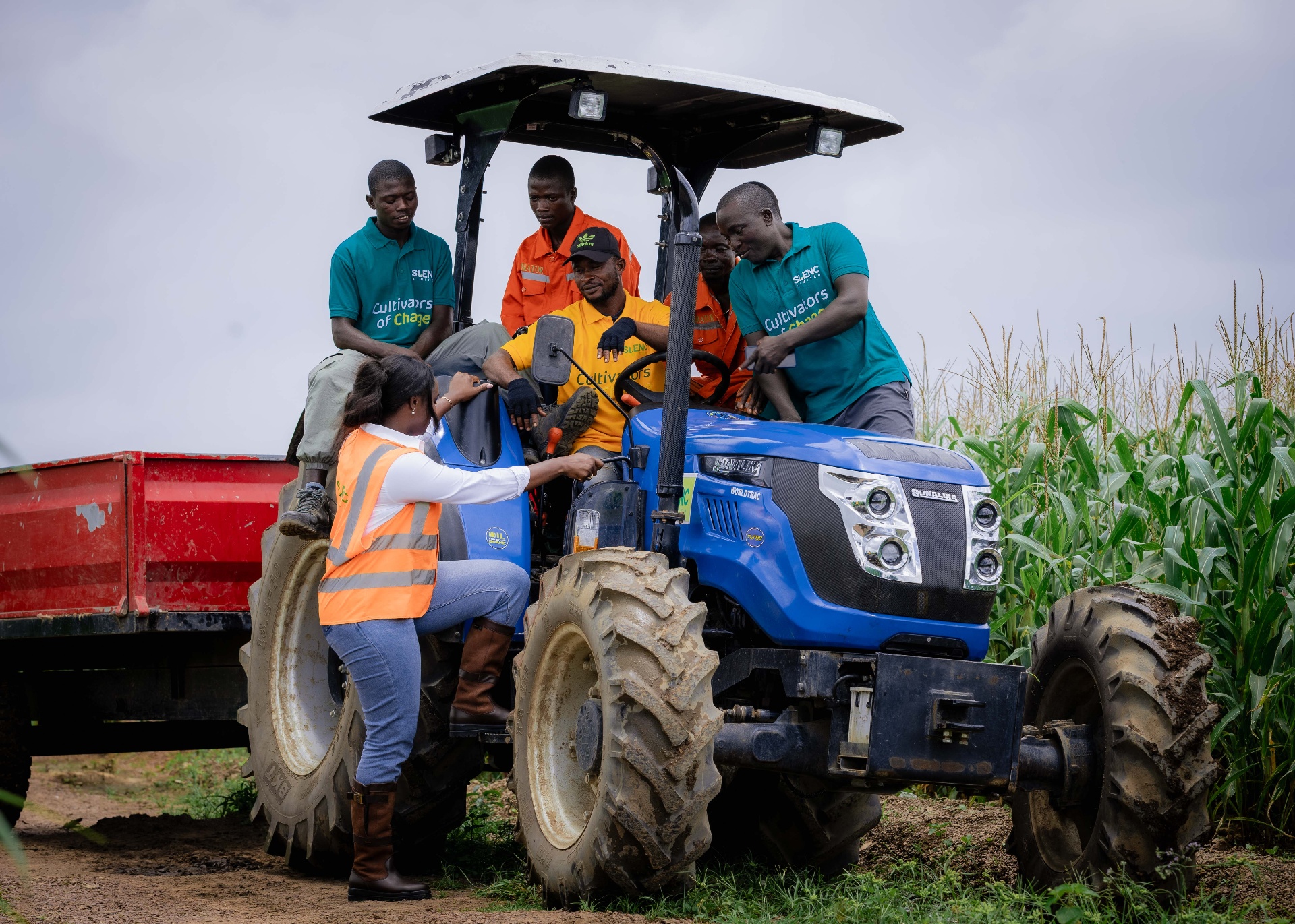Tractor team in Sierra Leone
